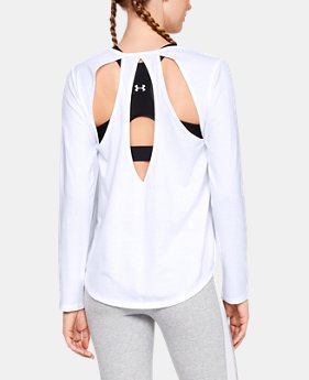 Women's UA Pindot Open Back Long Sleeve 1 Color Available $35