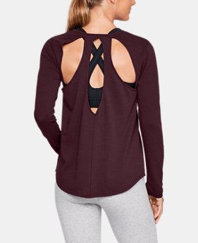 Women's UA Pindot Open Back Long Sleeve 1 Color Available $35