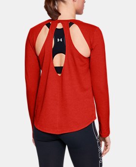 Women's UA Pindot Open Back Long Sleeve 1 Color Available $35