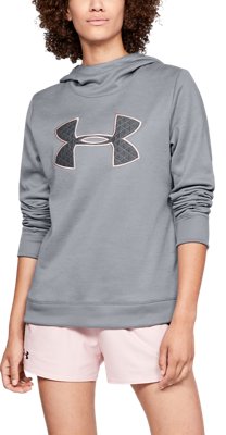 under armour big logo hoodie women's