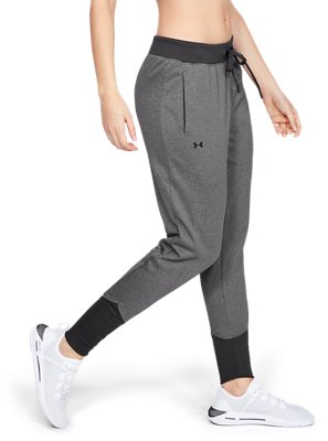 ua women's hustle fleece pant