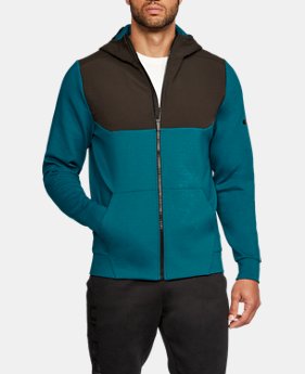 New Arrival Men's UA Unstoppable Knit Full Zip Hoodie 1 Color $74.99