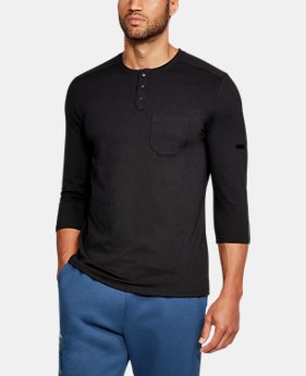 New to Outlet Men's UA Unstoppable Knit ¾ Utility Henley 3 Colors Available $26.99