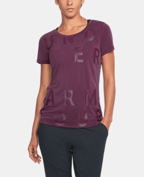 New Arrival Women's UA Unstoppable Graphic T-Shirt 3 Colors $34.99