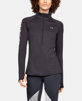 Women's ColdGear® Armour Graphic ½ Zip 6 Colors Available $65