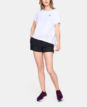 Women's UA Perpetual Woven Short Sleeve 1 Color Available $80