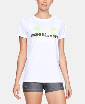 New Arrival Women's UA Tech™ Graphic Short Sleeve FREE U.S. SHIPPING 1 Color Available $27.99