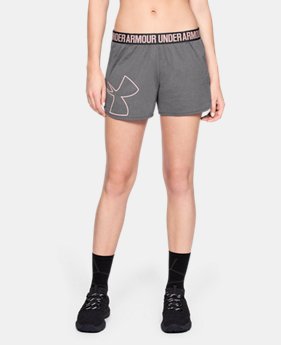 Women's UA Play Up 2.0 Graphic Shorts 3 Colors Available $25