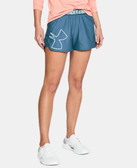 Women's UA Play Up 2.0 Graphic Shorts 3 Colors Available $25