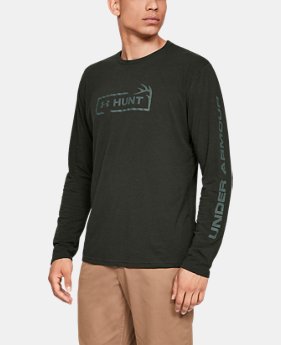 New Arrival Men's UA HUNT Logo Long Sleeve FREE U.S. SHIPPING 4 Colors Available $30