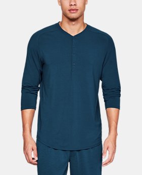 New Arrival Men's Athlete Recovery Sleepwear™ Ultra Comfort 3/4 Henley 3 Colors Available $110