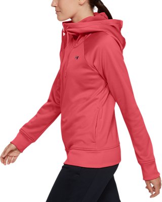 under armour fleece full zip poly hoodie junior