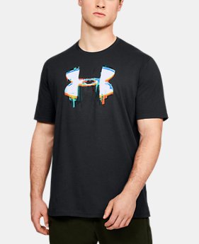 Men's UA Glitch Big Logo Short Sleeve Shirt 3 Colors Available $22.5