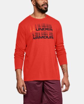 Men's UA Wordmark Glitch Long Sleeve 1 Color Available $30