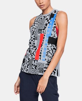 New Arrival Women's UA Chop Block Print Muscle Tank 1 Color $30