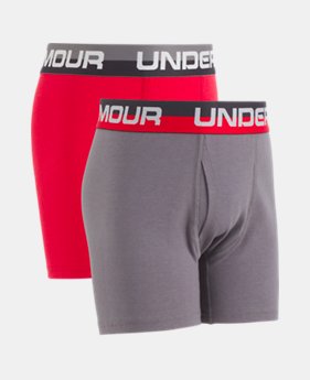 Boys' Charged Cotton® Stretch Boxerjock® 2-Pack 1 Color $14.99