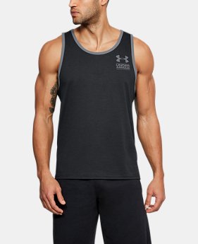 Men's UA Stacked Left Chest Tank LIMITED TIME: FREE U.S. SHIPPING 1 Color Available $25