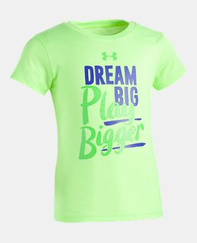 Girls' Toddler UA Dream Big Play Bigger T-Shirt 1 Color $17.99