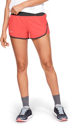 under armour fly by mini shorts