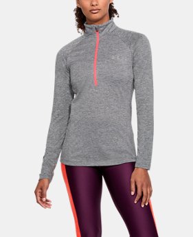 Women's UA Tech™ Twist ½ Zip 2 Colors $45