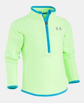 Girls' Pre-School UA Solid ¼ Zip 1 Color $32.99