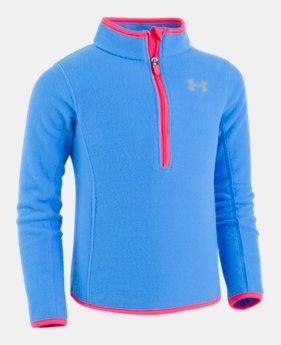 New Arrival Girls' Toddler UA Solid ¼ Zip 1 Color $32.99