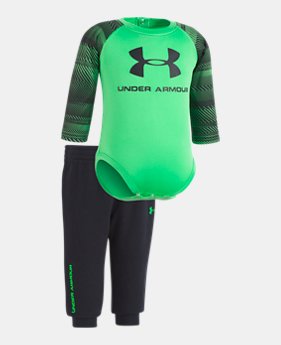 New to Outlet Boys' Newborn UA Speedlines Core Jogger Set 1 Color $27.74