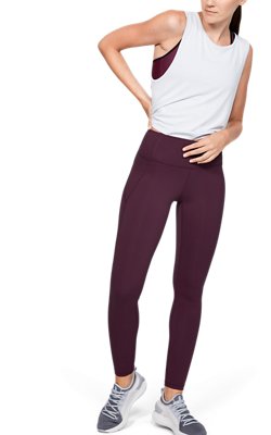 under armour burgundy leggings