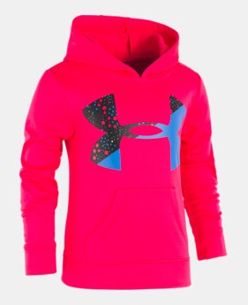 Girls' Pre-School UA Astro Dot Big Logo Hoodie 2 Colors Available $35.24