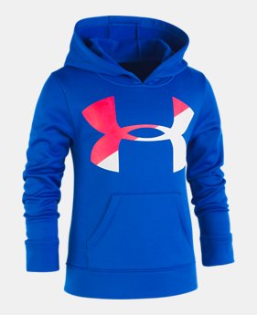 Girls' Pre-School UA Painted Streaks Big Logo Hoodie 1 Color Available $35.24