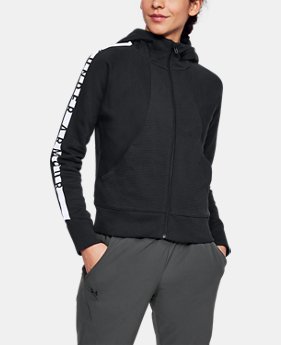 Women's UA Cotton Ridge Fleece Full Zip Hoodie 1 Color $70