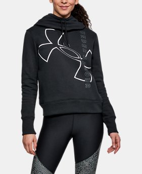 Women's UA Big Logo Cotton Hoodie 3 Colors $50