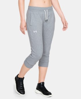 Women's UA Slim Leg Fleece Crop 2 Colors Available $60