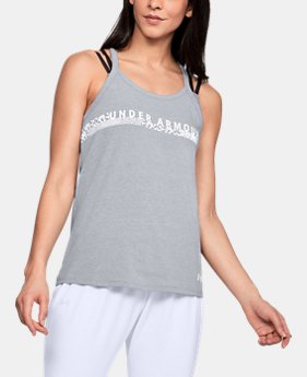 New Arrival Women's UA Metallic Bar Tank 1 Color Available $30