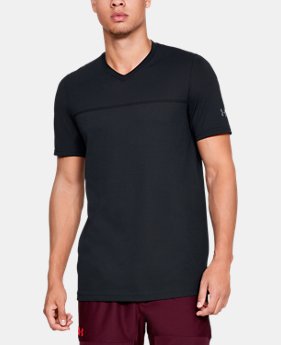 Men's UA Vanish Seamless Short Sleeve V-Neck 3 Colors Available $40