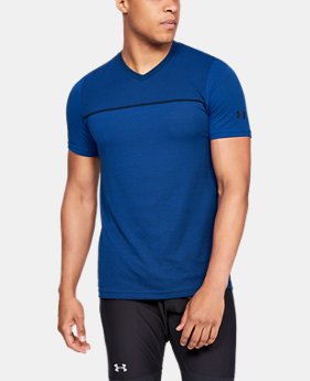 Men's UA Vanish Seamless Short Sleeve V-Neck 1 Color Available $50