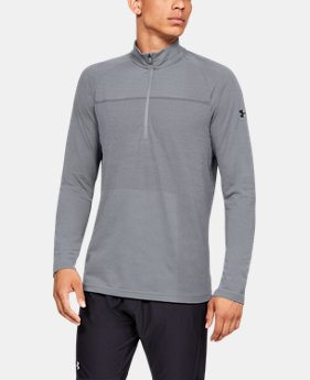 New Arrival Men's UA Vanish Seamless Patterned ½ Zip 1 Color Available $60