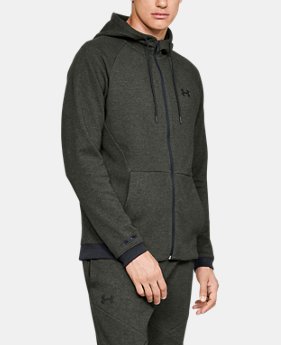 Men's UA Unstoppable Double Knit Full Zip 4 Colors Available $90