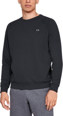 men's ua rival fleece solid fitted crew