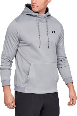 grey under armour hoodie mens