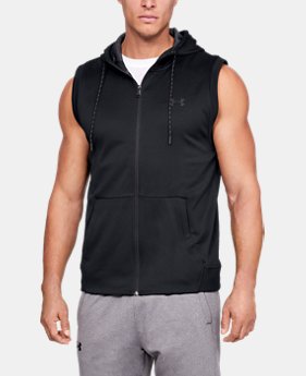 Men's Armour Fleece® Sleeveless Full Zip Hoodie 1 Color Available $60