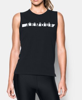 Women's UA Branded Stripe Tank 1 Color $17.99