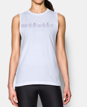 Women's UA Branded Stripe Tank 1 Color $17.24