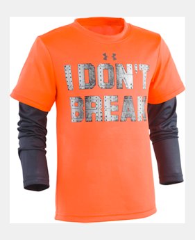 New Arrival Boys' Toddler UA I Don't Break Slider Long Sleeve 1 Color $27.99