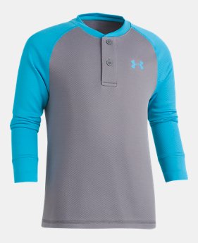 Boys' Pre-School UA Raglan Henley 1 Color Available $28.99