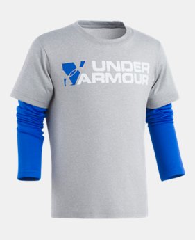 Boys' Pre-School UA Wordmark Slider 1 Color $29.99