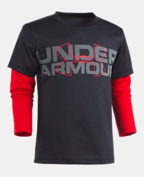 New Arrival Boys' Pre-School UA Big Wordmark Slider 1 Color $29.99