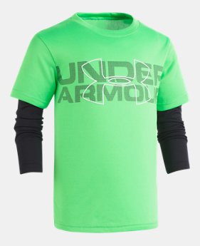Boys' Pre-School UA Big Wordmark Slider 2 Colors Available $29.99