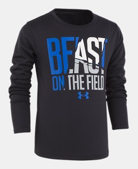 New Arrival Boys' Pre-School UA Beast On The Field Long Sleeve Shirt 1 Color $27.99