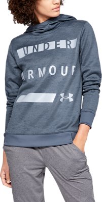 under armour hoodie women cyan